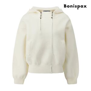 [보니스팍스(여성의류)]소프트 플러피 후드 집업 가디건 XQ1KG006M0