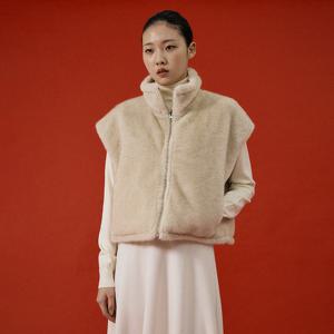 [코인코즈][정가89,000원]집업 인조 퍼 베스트_CD5WV509