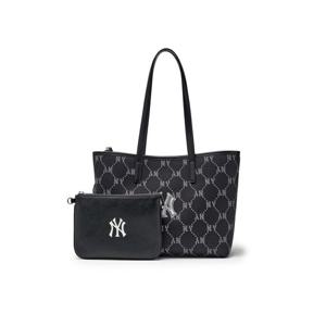 MLB  (3AORMJ16N-50BKS) 공용 모노그램 자카드 토트백