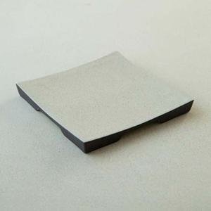 이천도자기 노바 아이보리 다듬이 정사각접시 소 19cm 식기 그릇 플레이트 대접시