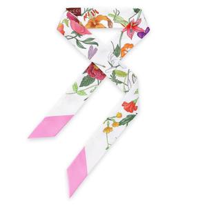 구찌 여성 플라워 프린팅 실크 스카프(화이트) 825121 3G001 9072