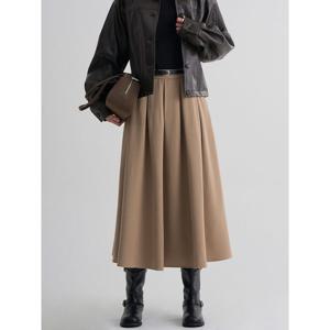 (356127WM3A) [에잇세컨즈] 벨티드 플리츠 롱스커트  베이지