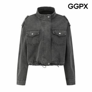 [GGPX] 차이나 카라 데님 스트링 자켓 (GQ2JK009F)