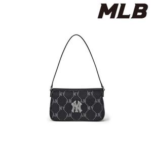 MLB (3ABQMJ16N-50BKS) 다이아 모노그램 자카드 미니 호보백