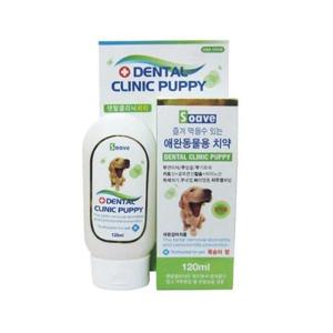 쏘아베 덴탈크리닉 강아지 먹는치약 퍼피 복숭아향 120ml