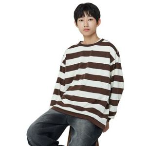 [소이][가을]브라운 스트라이프티 25F0404