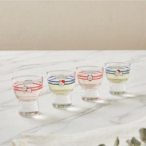 [모던하우스] 봉쥬르두부 굽있는 소주잔 4P 60ml