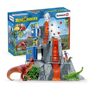 [나비타월드]슐라이히 SL42564 폭발하는 화산과 연구기지 세트