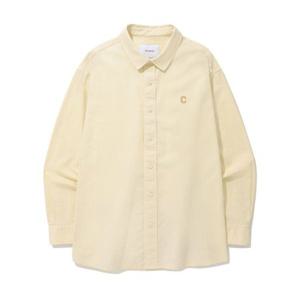커버낫 COVERNAT 린넨 체인 C 로고 셔츠 옐로우 CO2401SH06YL 345567