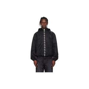 26 SS 오프화이트 남성 블랙 부키시 나일론 윈드브레이커 재킷 252607M180002