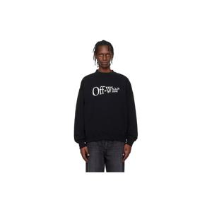 26 SS 오프화이트 남성 블랙 런 애로우 스케이트 크루넥 스웨트셔츠 252607M204002