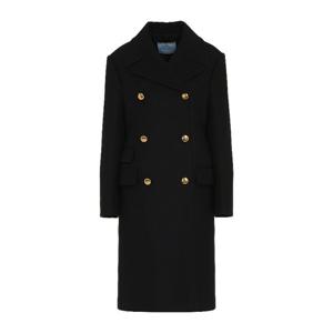 프라다 더블브레스트 라펠 울 코트 P650QES23211H4 F0008