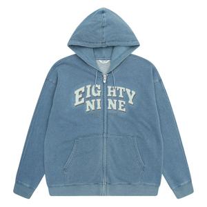 [소이][가을]인디고 피그먼트 후드 점퍼 25F5131