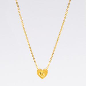 [베티블루] 995 999 24K 순금 양면 하트 별 달  여성 여자 3.75g 금 목걸이