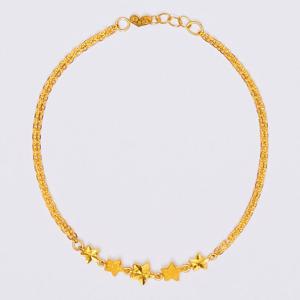 [베티블루] 995 999 24K 순금 두줄 밸런스 스타 별 여성 여자 7.5g 금 팔찌