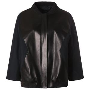 [엠씨]니트배색카라양가죽점퍼M61G072