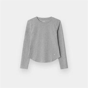 지오다노 우먼 05326508 슬림 스판 라운드 면 긴팔 팬던트 헴라인 326508 354771