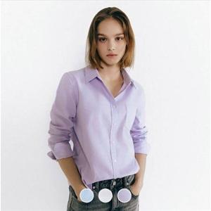 지오다노 여자 옥스포드 클래식 셔츠 솔리드 345502 354749