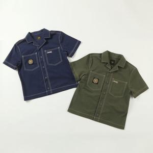 [지프키즈]배색 스티치 반팔셔츠 KO2SHU063