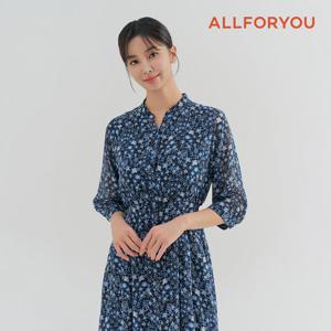 [올포유] 여성 플라워 프린트 래글런 원피스 ALONN4121-915