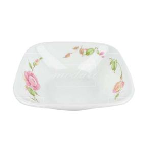 코렐 장미 사각 개인 앞접시 식사라 찬기 샐러드볼소