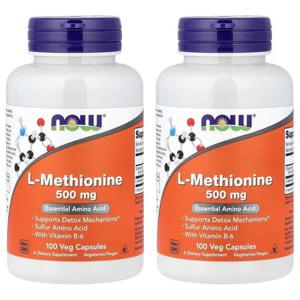 해외배송 NOW Foods 나우푸드 L-메티오닌 500mg 베지캡슐 100정 2개 L-Methionine