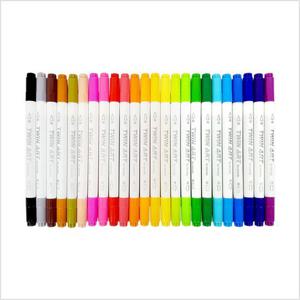 [블루마토]가방 양쪽 수성 마카펜 사인펜 24색(TMP009)