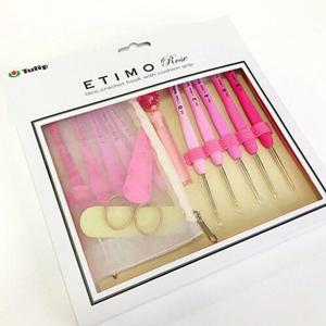 [한올스]튤립 에티모 로즈 레이스 코바늘 세트 뜨개질 손뜨개 일제 고급 에띠모 바늘 털실