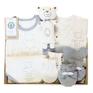 [스윗하트]오가닉 프리미엄 드림베어 신생아 선물세트(7종)