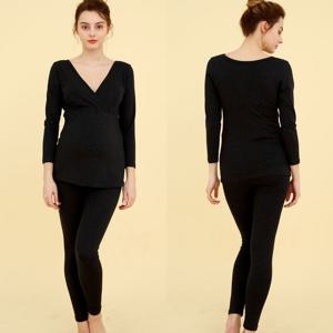 [쁘띠마리에]뉴샤론 임부내의 상하SET 면스판