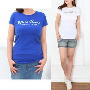 [마미누리]F.후라이스수유티 반팔 면 수유복 여름 수유티셔츠