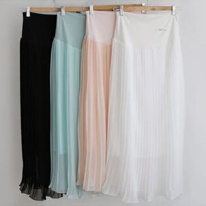 [마미누리]J.주름롱쉬폰스커트 임산부 쉬폰 롱스커트 플리츠치마