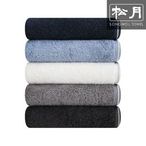 [송월타올]솔리드 혼방무지 190g 호텔수건 5매 고중량 뱀부얀