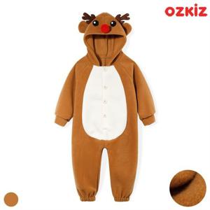 [오즈키즈]코돌프 크리스마스 기모 올인원 루돌프세트