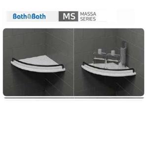 코너선반 인조대리석 바스앤바스 화이트 BB-120W