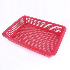 슈마켓 대원산업 낮은 사각 소쿠리 5호 (특) 레드 채반