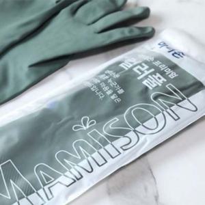 마미손 컬러풀 고무장갑 대 딥그린