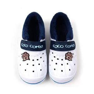 여아동실내화 겨울 반도 만능화 블루 방한실내화 털신 160-250