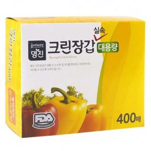 명진 굿에디션 크린 실속형 위생장갑 24x28cm 400매