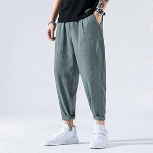 [의류] 9부 3컬러 남성 베이직 린넨 일자팬츠 IS-PA41