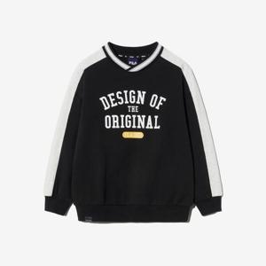 [휠라키즈]캠퍼스 배색 맨투맨 (FK2POH1303X_BLK)