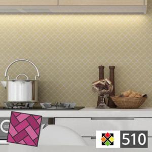 [데코] 스티커타일 510 베이지다마스크 데코스티커 타일