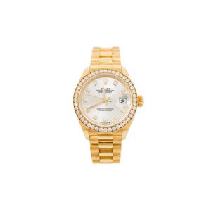[엘러브] 롤렉스 레이디 데이저스트28 옐로우골드금통 다이아몬드 실버 다이얼 6RR0004