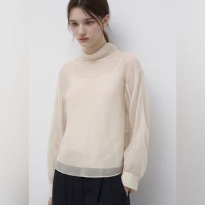 잇미샤 롤 카라 리본 블라우스 ITQ4WBL890