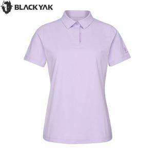 블랙야크 여성 아웃도어 등산 티셔츠 데일리 잠재권축 카라 반팔티 1BYKTMV502LA