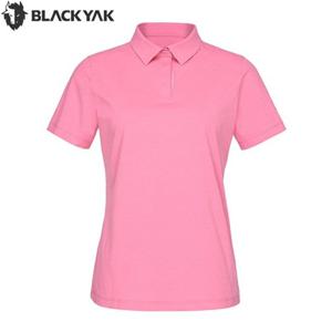 블랙야크 여성 아웃도어 등산 티셔츠 데일리 잠재권축 카라 반팔티 1BYKTMV502M8
