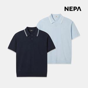 네파 남성 썸머 폴로 스웨터 여름 반팔 니트 데일리 카라넥 상의 7M35963
