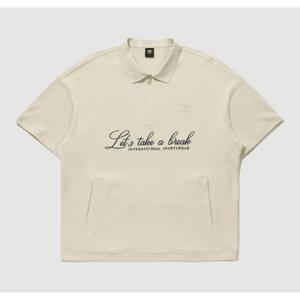 엄브로 레이트 체크아웃 와플 반팔 카라 반집업 맨투맨 BB UQ221CTS49 OBE0 DVY0