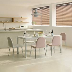 [다우닝] 마롱 포세린 세라믹 6인 1800 식탁 세트