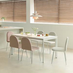 [다우닝] 마롱 포세린 세라믹 6인 1600 식탁 세트